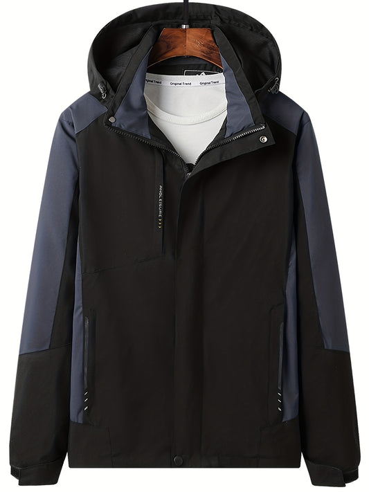 Men's Casual Waterproof Windbreaker Jacket Coat for Outdoors Hiking