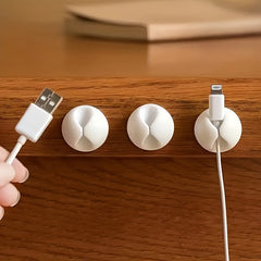 10/20pcs Cable Holder for Desk Bedside Cabinet USB Office Cable Management