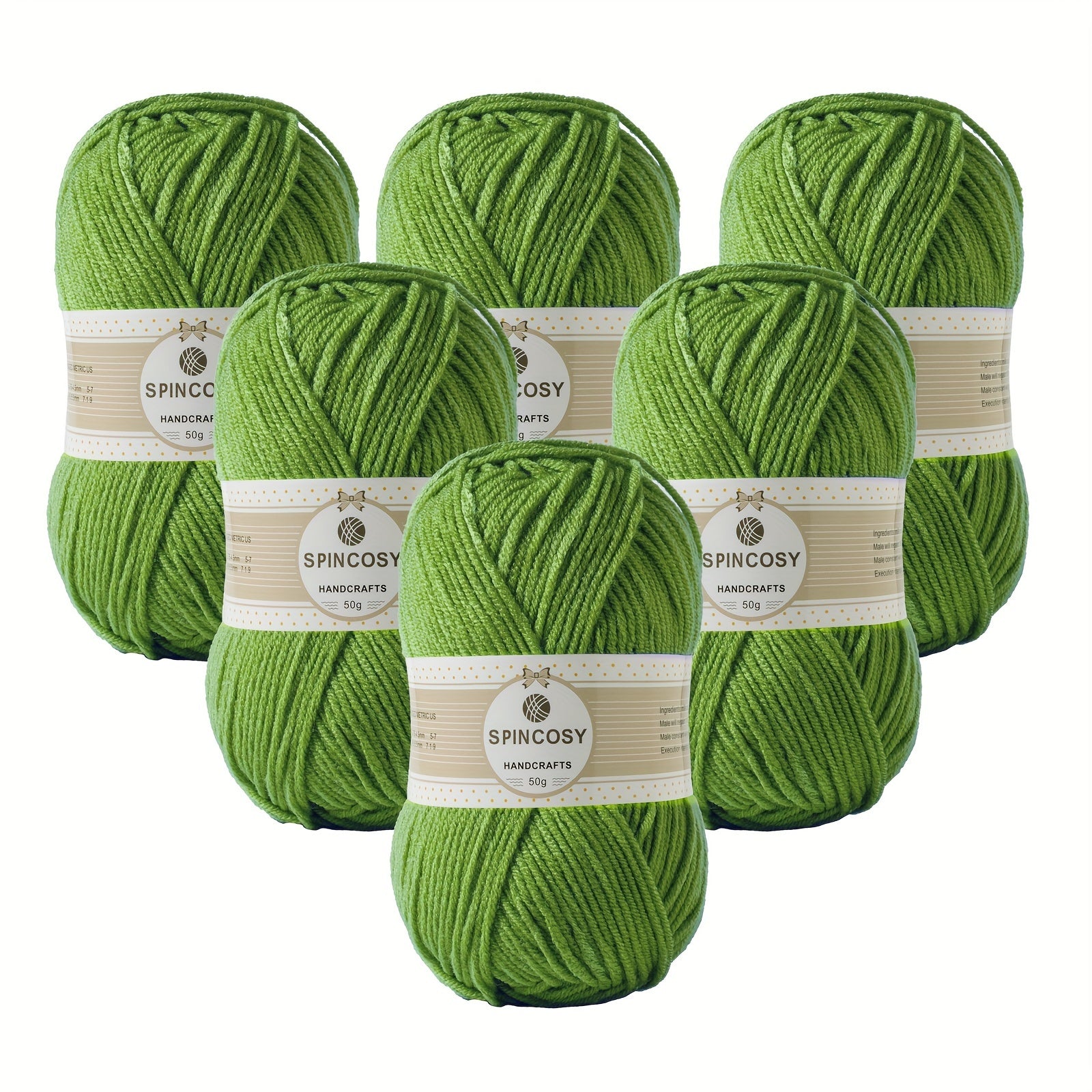 6pcs 4 Layer Hand-Woven Crochet Yarn 100% Acrylic DIY Crocheting Knitting 50g