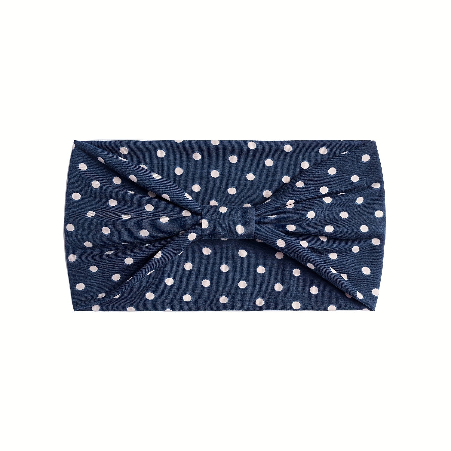 Polka Dot Wide Brim Headband Elastic Hairband Bundle