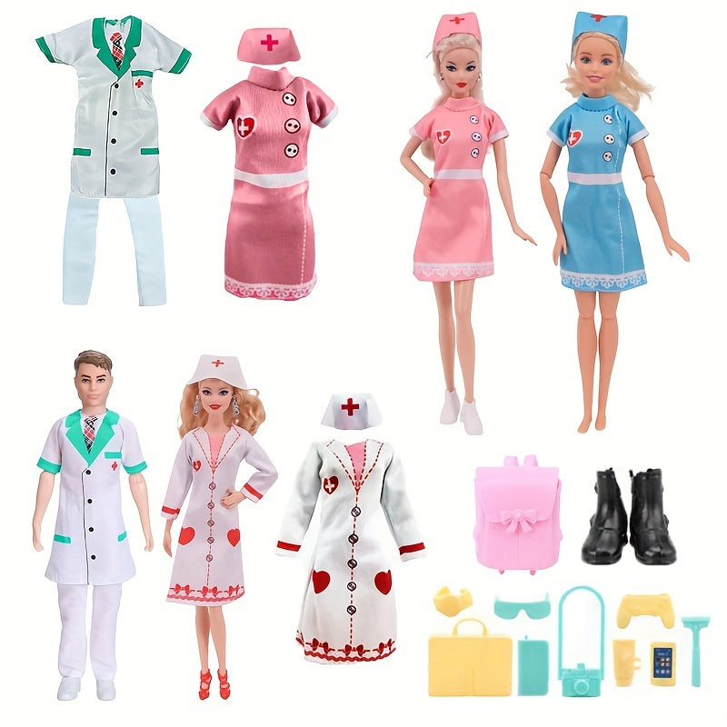 Doll Doctor Costume Accessories Set for 11.5-inch Dolls