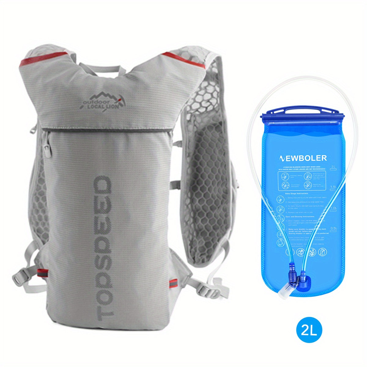 Hydration Backpack with Large Capacity & 500ml Bottle