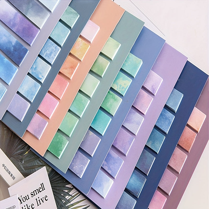 Gradient Sticky Notes for Students, Strong Adhesive Sticky Note Stickers