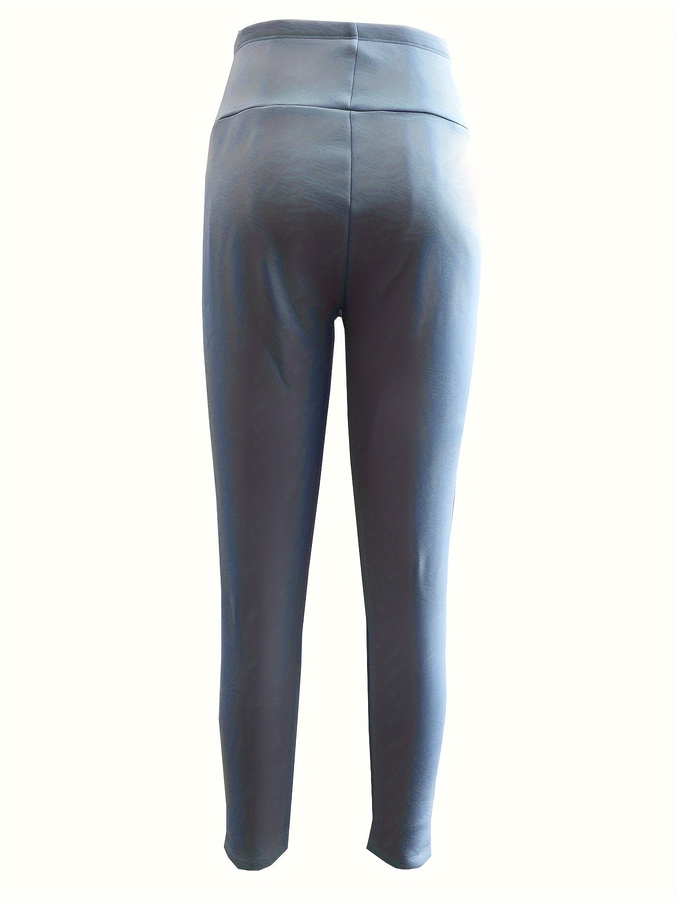  Sports Leggings Women's Plus Letter Print Fleece Lined Wide Waistband