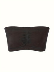 4 Pack Plus Size Sports Bra Set Women's Seamless Bandeau Removable Pads