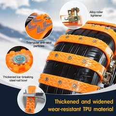 Car Tire Chains TPU Anti Skid Snow Chains Off Road Safety Driving Tire Chain