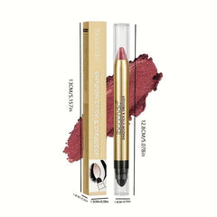 6 Color Pearly Earth Tone Eyeshadow Stick Double Headed Pen