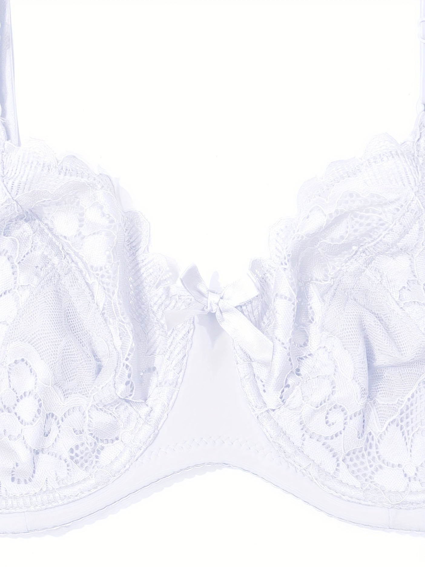  Contrast Lace Underwire Bra