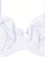  Contrast Lace Underwire Bra