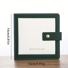Pocket Notebook Mini Notepad Faux Leather Hand Ledger Small Gift Horizontal Line