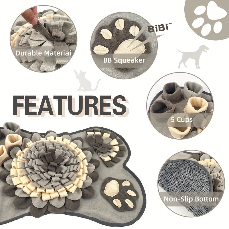Foldable Dog Snuffle Mat Slow Feeding Puppy Sniffing Pad