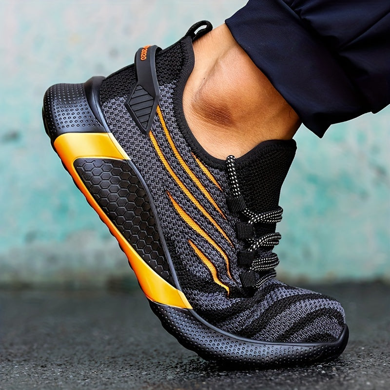 Unisex Steel Toe Work Safety Shoes Non Slip Breathable Sneakers