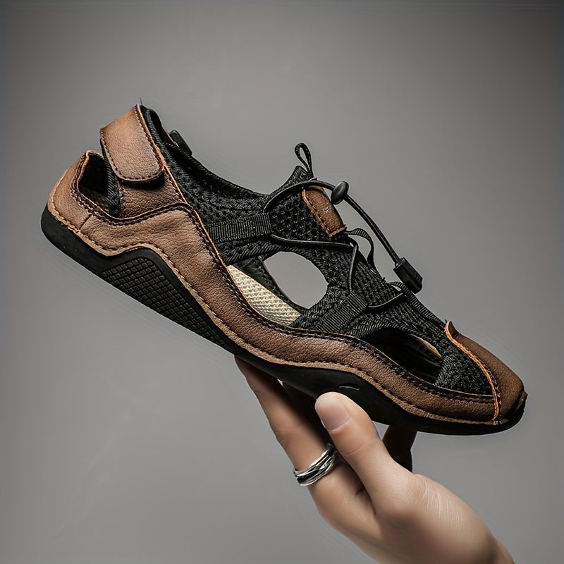 Men's Non Slip Sandals Durable Quick Dry Closed Toe Beach Shoes
