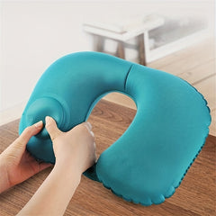Inflatable U-Shaped Pillow for Comfortable Travel