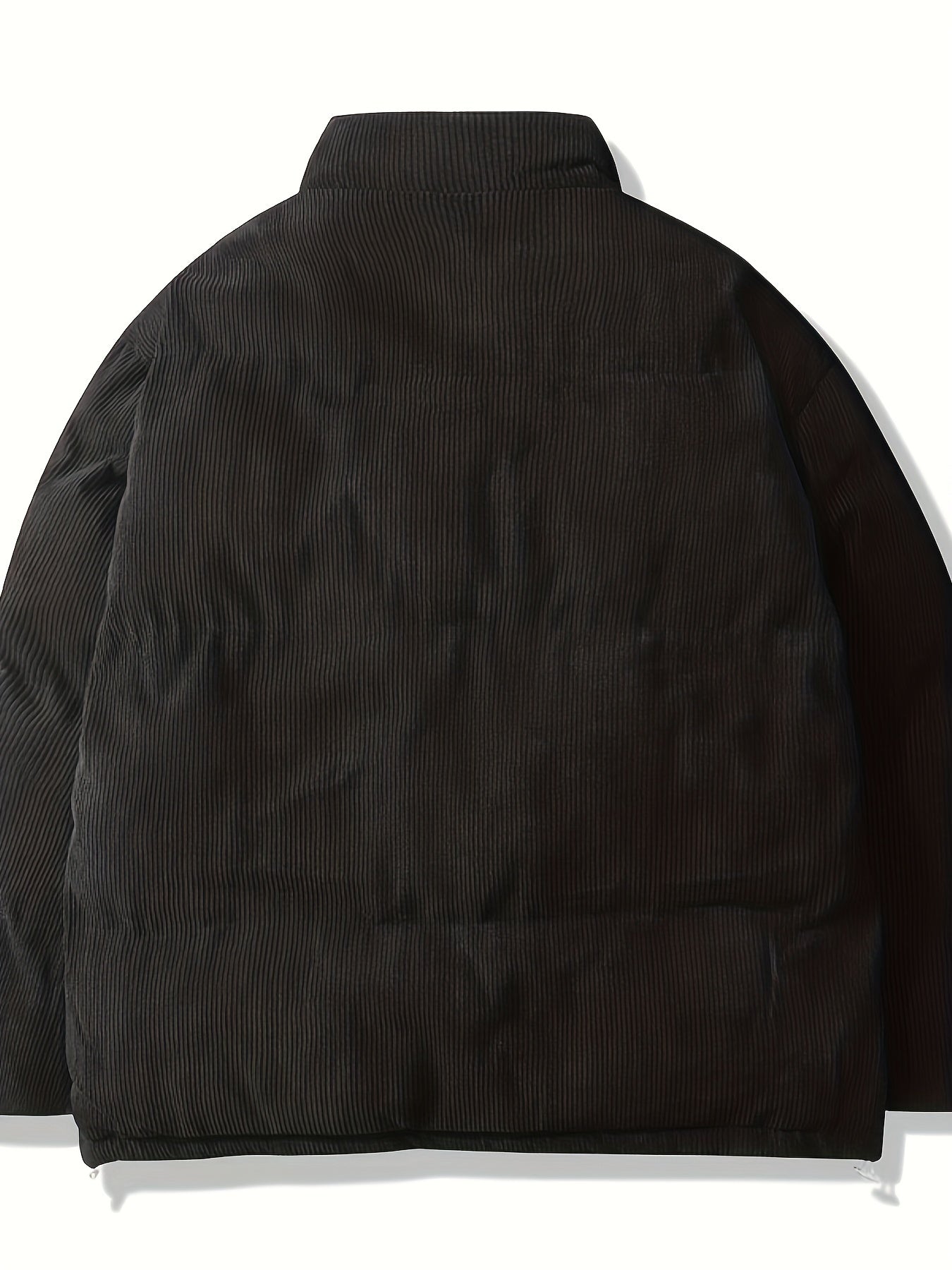  Women's Corduroy Liner Fleece Mock Neck Puffer Coat