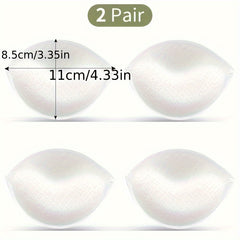 2 Pairs Bra Insert Pads Anti-convex Chest Enhancer Women's Lingerie