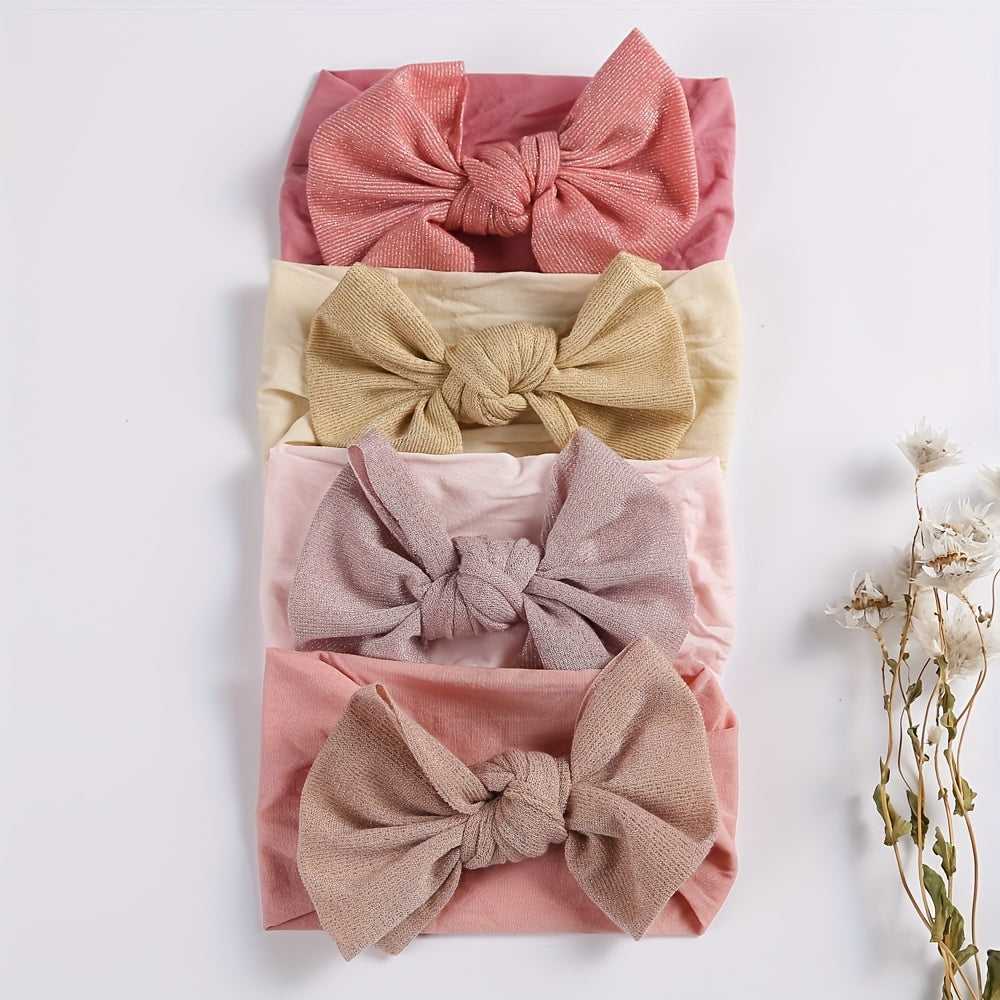 Bow Elastic Decorative Headband Hairband Hair Accessory