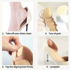 Wing Shape Women Insoles Anti-wear Heel Protector