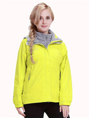 Outdoor Ski Jacket Windproof Waterproof Fleece Lined Thermal Hooded Jacke