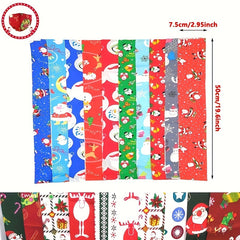 20pcs Christmas Fabric Patchwork Cotton Squares Bundle Quilting Craft Sewing