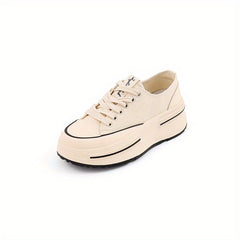 Women's Thick Bottom Lace Up Board Shoes