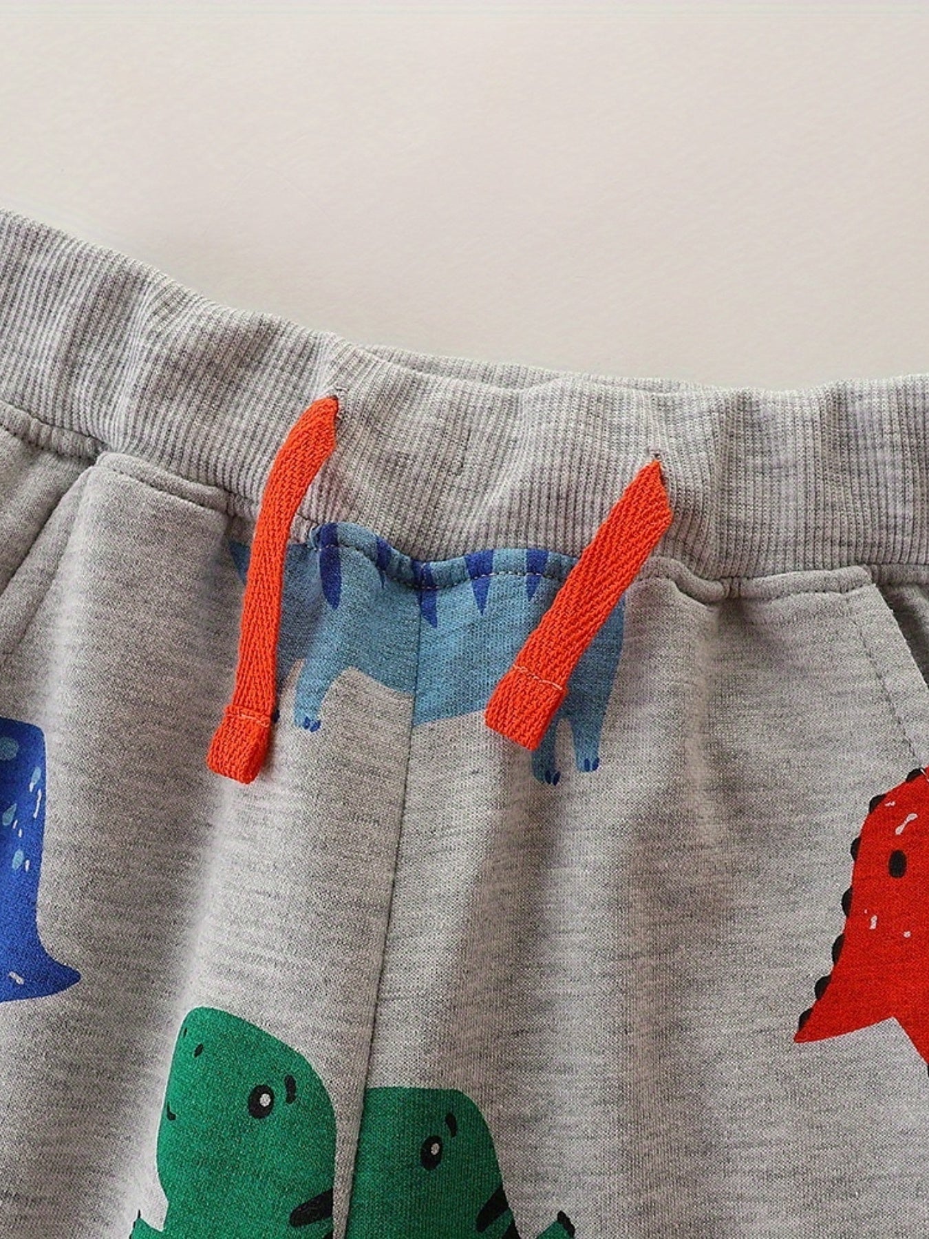 Dinosaur Print Boys Casual Long Pants for Kids