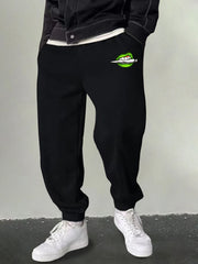 Men's Cartoon Lip Graphic Sweatpants Casual Joggers