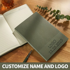 Personalized A5 Soft Cover Notebook with Name, Phone Number & Logo