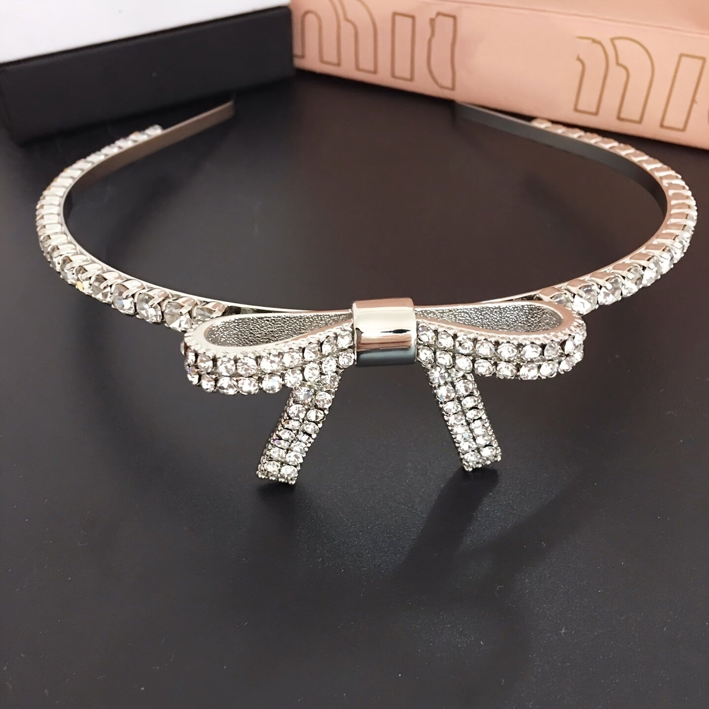 Crown Water Drill Butterfly Knot Headband