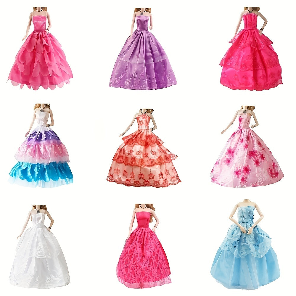 9-Piece Evening Dresses Set for 29-21 cm Dolls