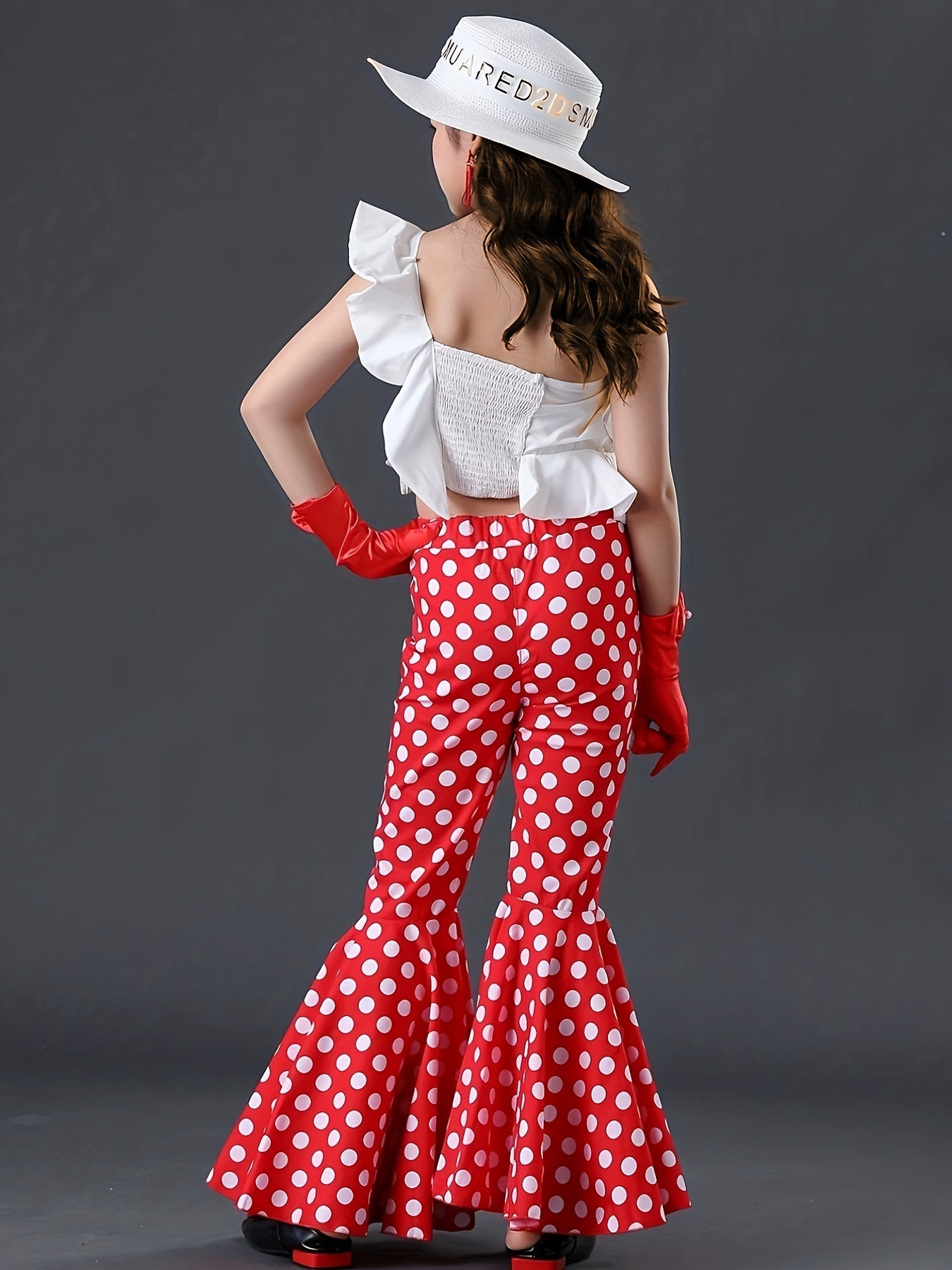 Girl Polka Dot Bell bottom Pants - Daily Shopping