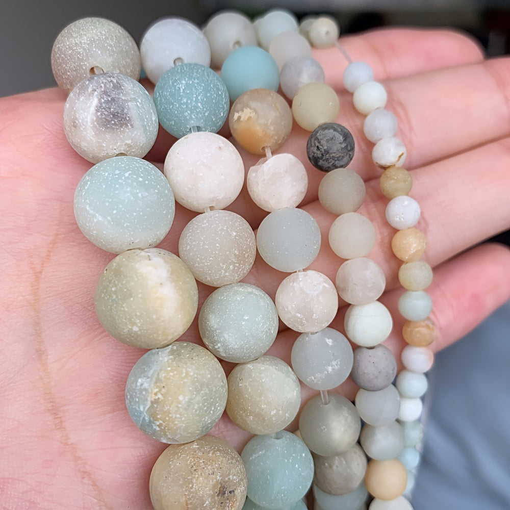 Colorful Round Loose Beads For DIY Jewelry Making 15''