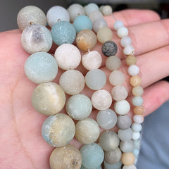 Colorful Round Loose Beads For DIY Jewelry Making 15''
