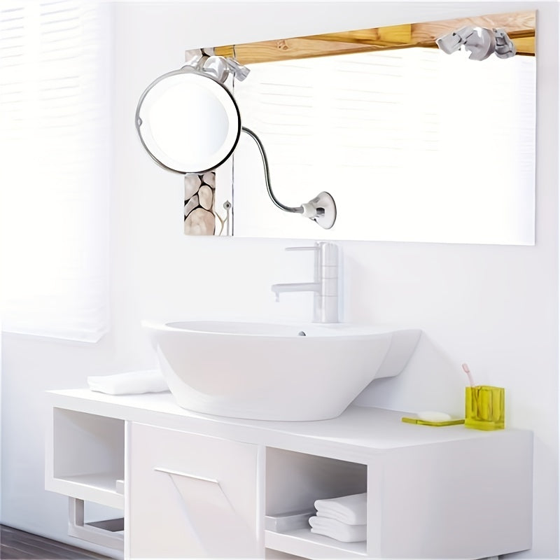 LED Flexible Makeup Mirror 10x Magnifying Mirror With Light