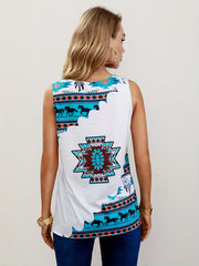 Women's Printed Sleeveless Tank Top