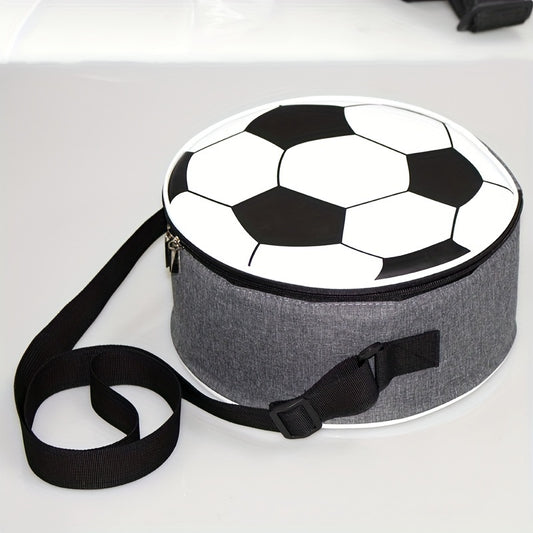 Football Pattern Insulation Bag Portable Reusable Lunch Bags