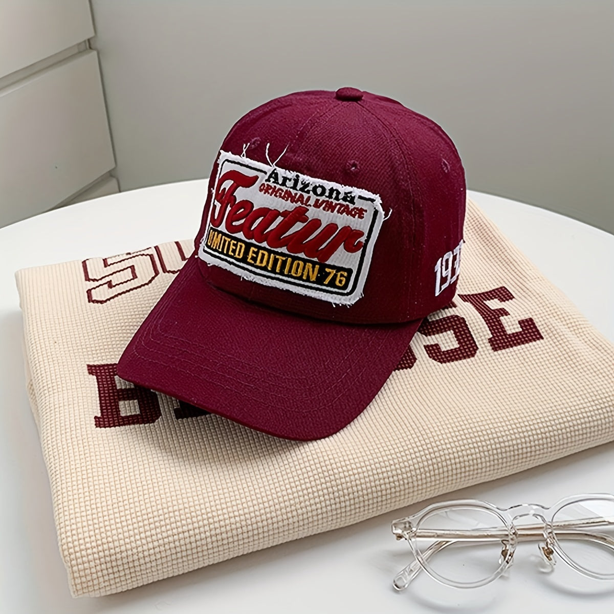 Y2K Letter Embroidered Baseball Cap Cotton Patch Sports Hat