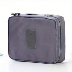 Solid Zipper Storage Bag Portable Travel Accessories Cosmetic Bag