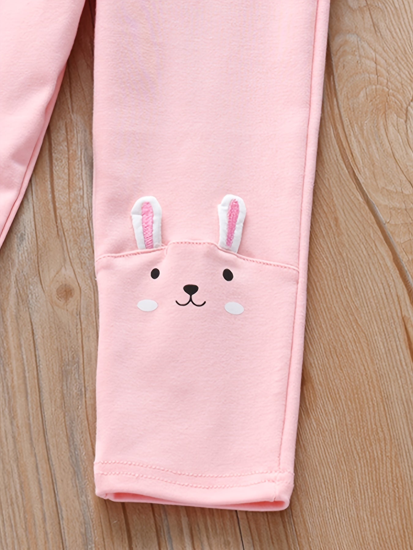 Girls' Bunny Embroidery Legging Pants For Kids
