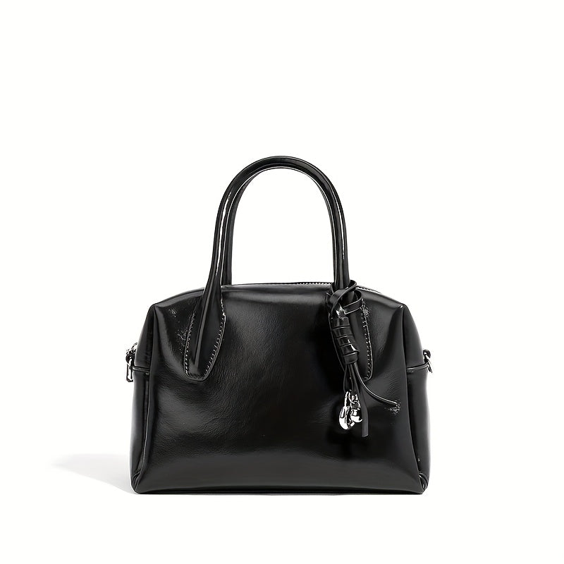 Vintage Women's Handbag Large Capacity Briefcase Soft Shoulder Bag Tote