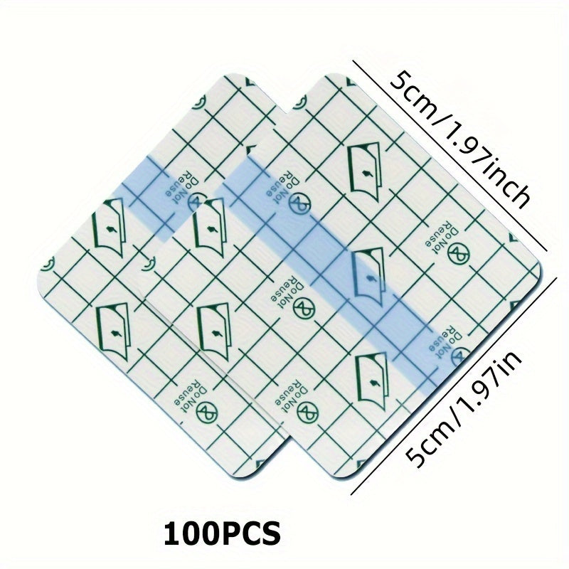 100pcs Waterproof Transparent PU Film Tape for Outdoor Repair