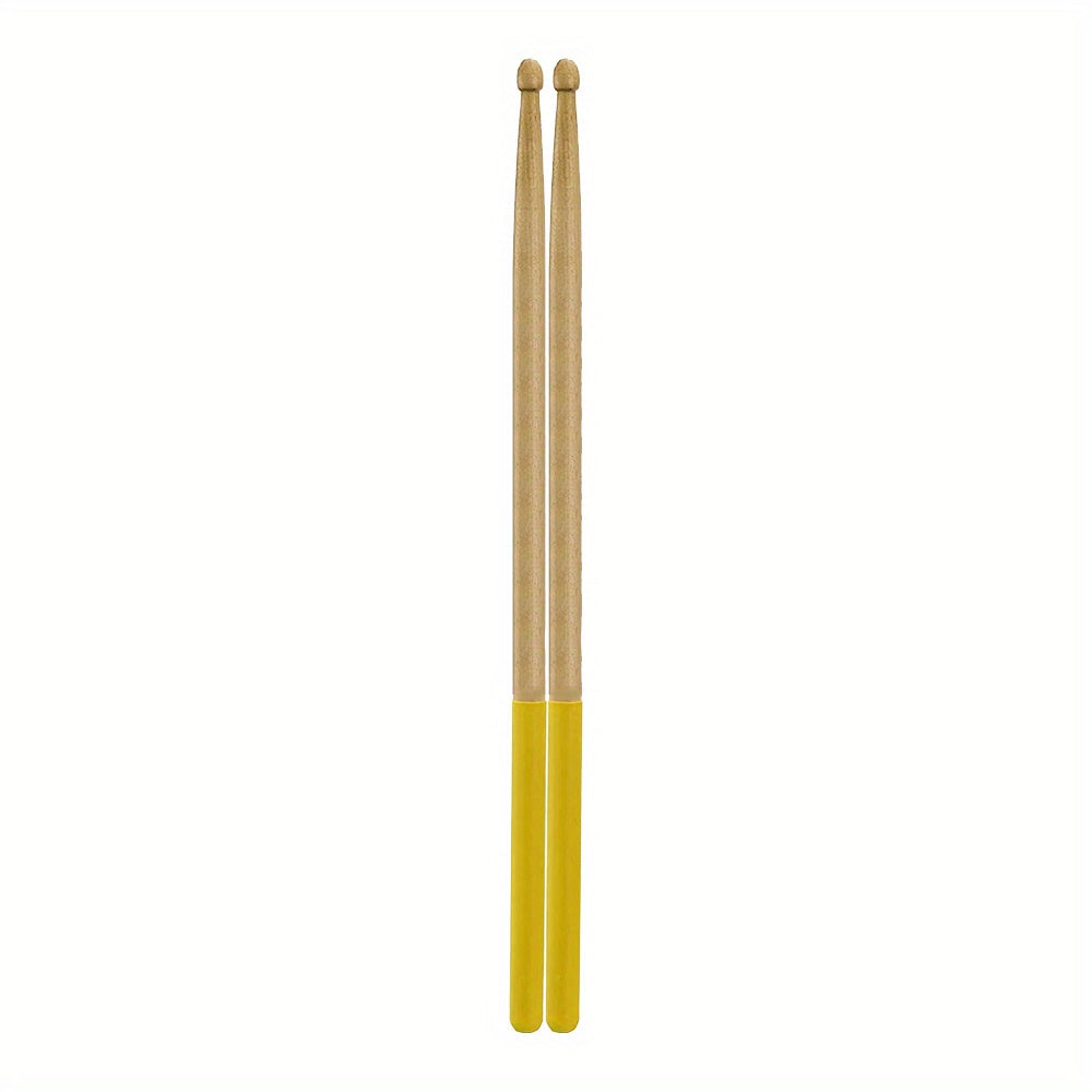 5A Maple Wood Tip Drumsticks with Non Slip Rubber Handle