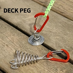 Stainless Steel Camping Tent Deck Nails Anchor for Tent Mounting