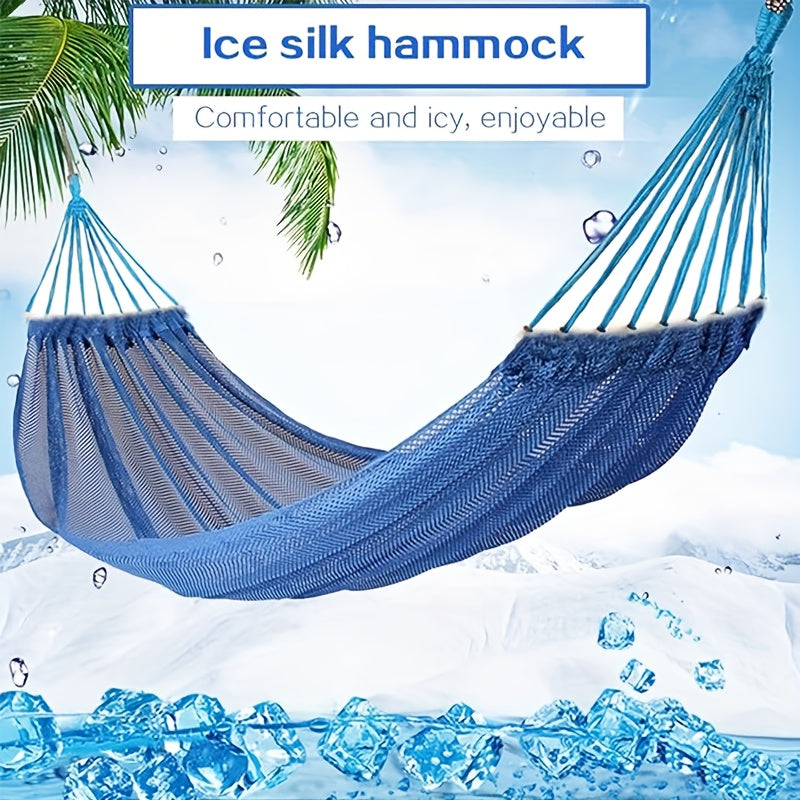 Portable Nylon Hammock for Camping with Rope Storage Bag