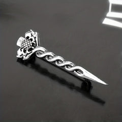Vintage Lion Sword Brooch Men's Gift