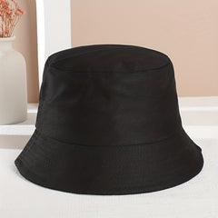 Embroidery Fisherman Hat Outdoor Sunshade Hip Hop Bucket Hat