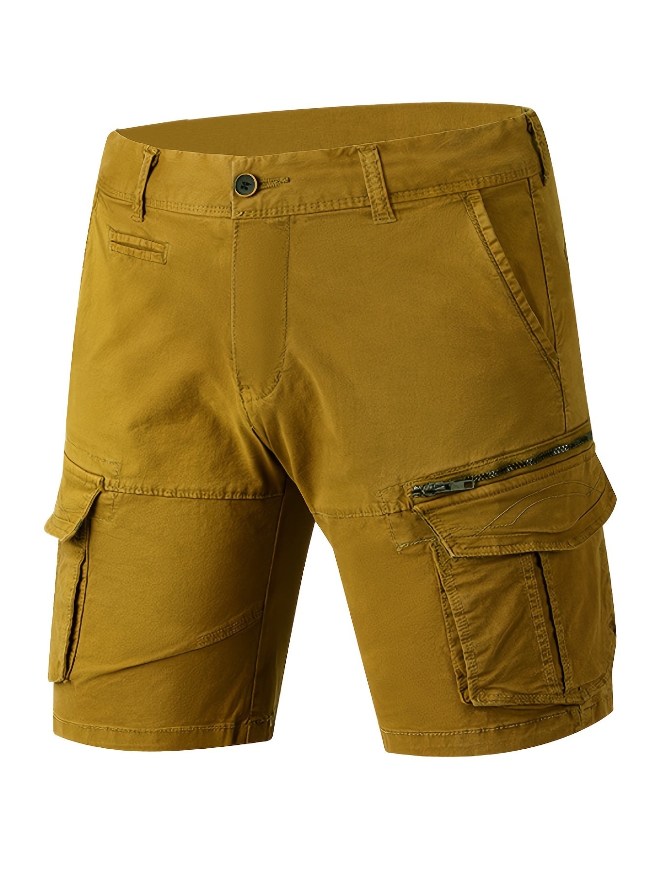 Men's Lightweight Cotton Cargo Shorts with Flap Pocket