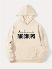 Letter Print Hoodie Men's Casual Graphic Pullover Hooded Sweatshirt