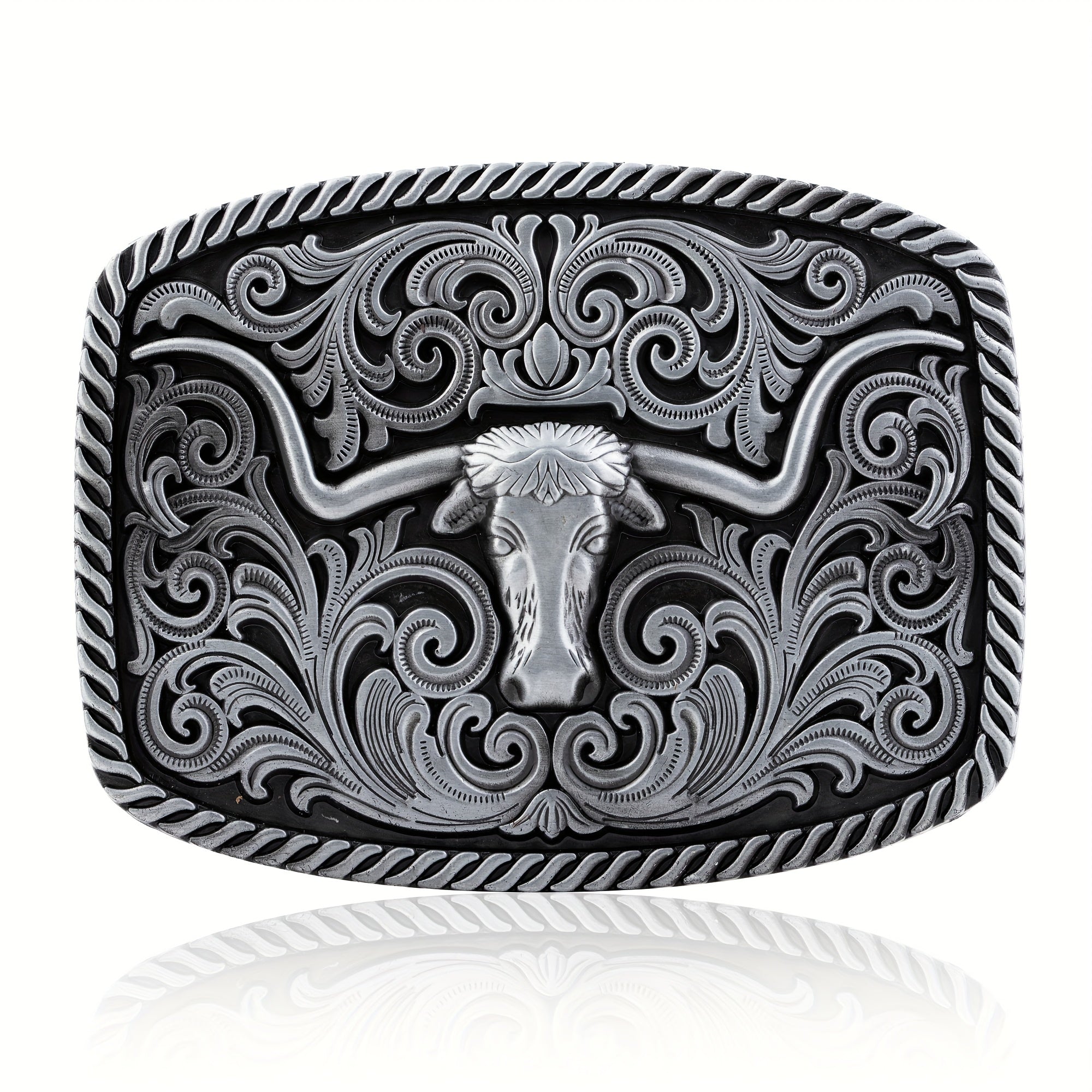 Western Cowboy Bull Head Belt Buckle Novelty