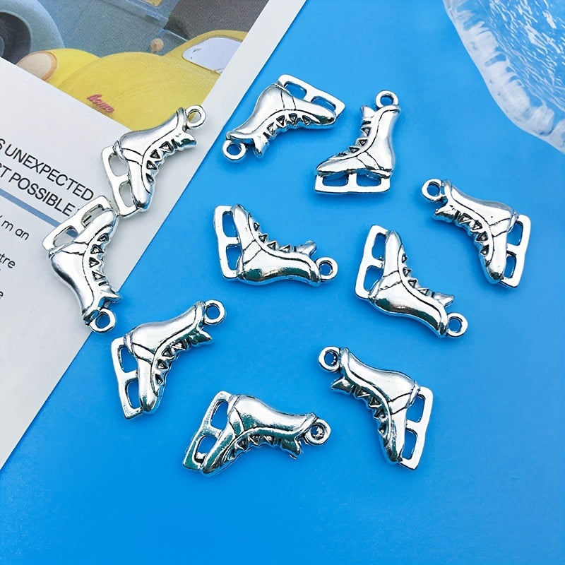 10pcs Hockey Pendants For DIY Jewelry Making